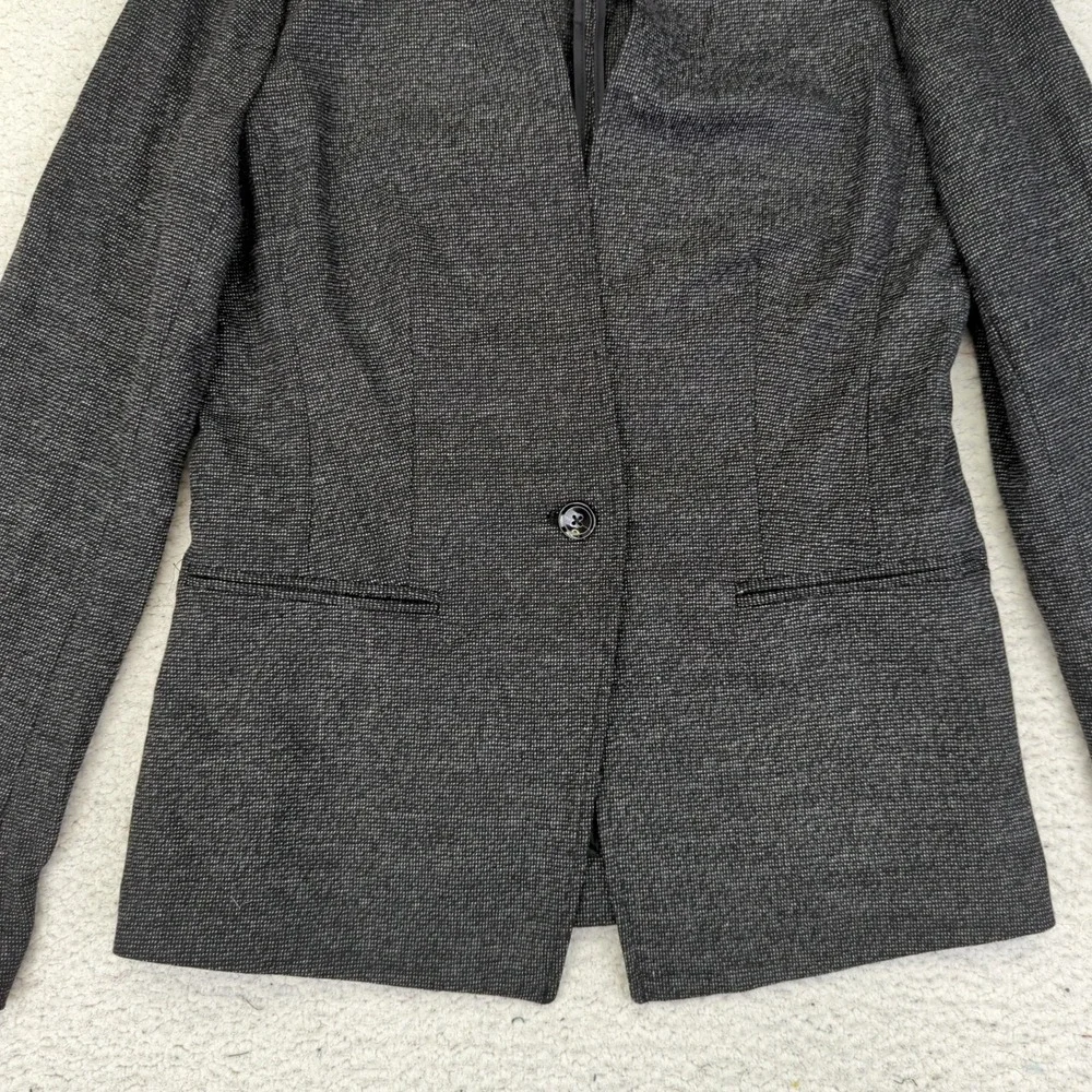 Banana‎ Republic Long and Lean Blazer Gray Career Business Office Jacket 4